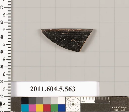 Terracotta rim fragment of a kylix (drinking cup)?