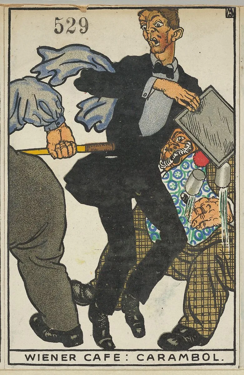 Viennese Café: Carambole (Wiener Café: Carabol) — Moriz Jung|Wiener Werkstätte