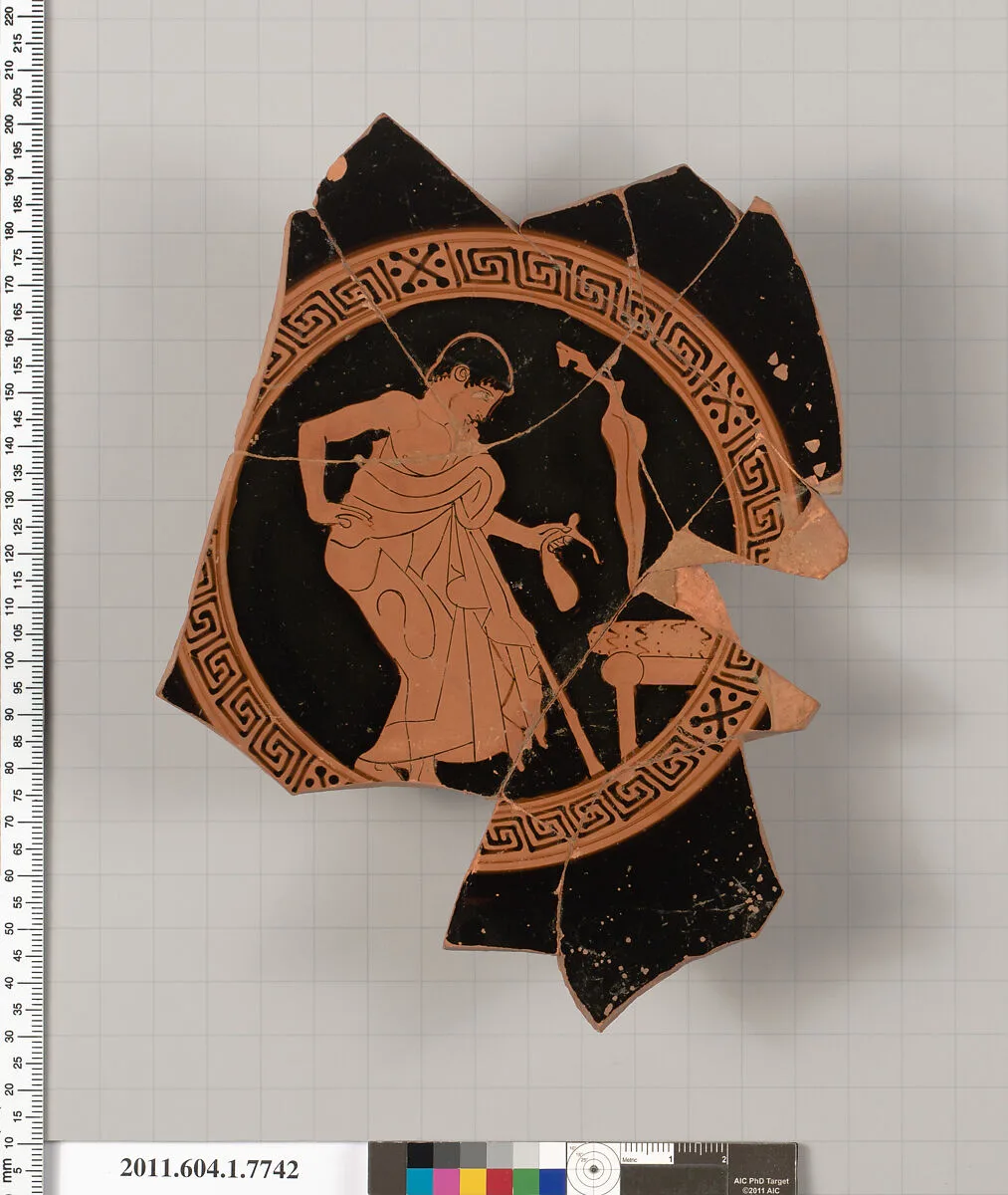 Terracotta fragment of a kylix (drinking cup) — Unknown