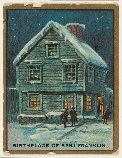 Birthplace of Benjamin Franklin, from the "Historic Homes" series (T69), issued with Helmar Cigarettes by S. Anargyros Tobacco Company — S. Anargyros Tobacco Company