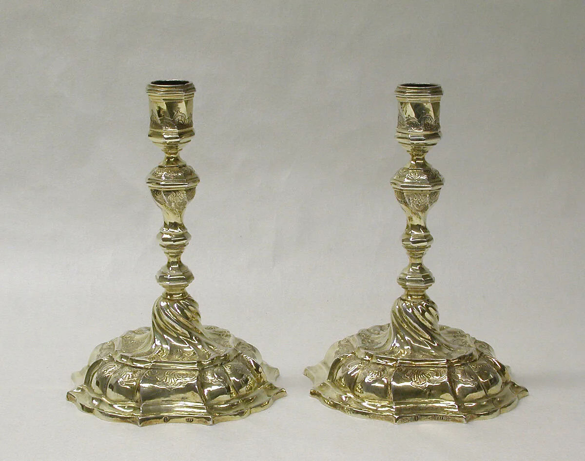 Candlestick (one of a pair) — Johann Peter Pepfenhauser