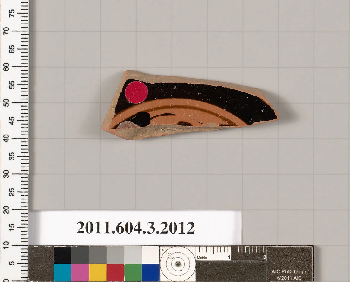 Terracotta fragment of a kylix (drinking cup) — Unknown
