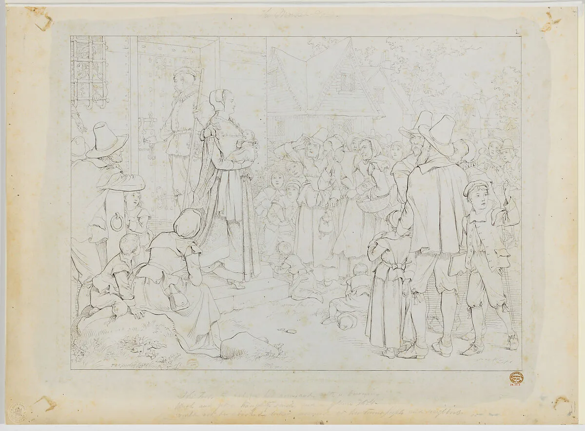 The Market Place — Felix Octavius Carr Darley|Nathaniel Hawthorne