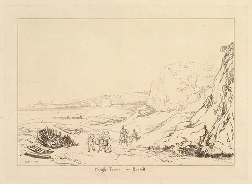 Martello Towers near Bexhill, Sussex (Liber Studiorum, part VII, plate 34)