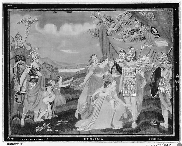 Embroidered and Painted Picture — Sarah L. Skelding