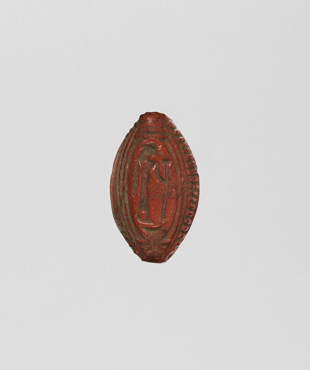 Cowroid with a standing female figure — Unknown