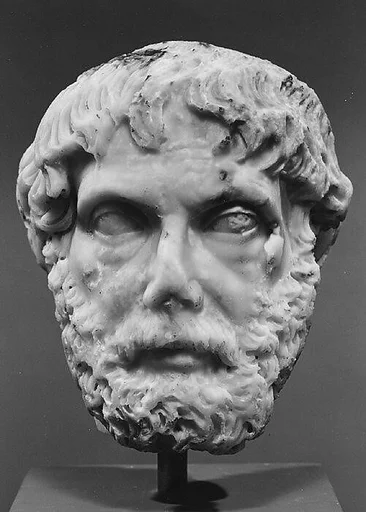 Marble head of a man