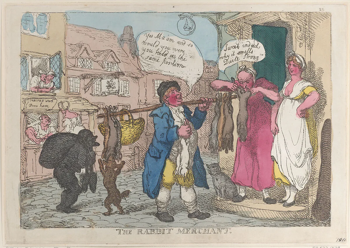 The Rabbit Merchant — Thomas Rowlandson|Thomas Tegg