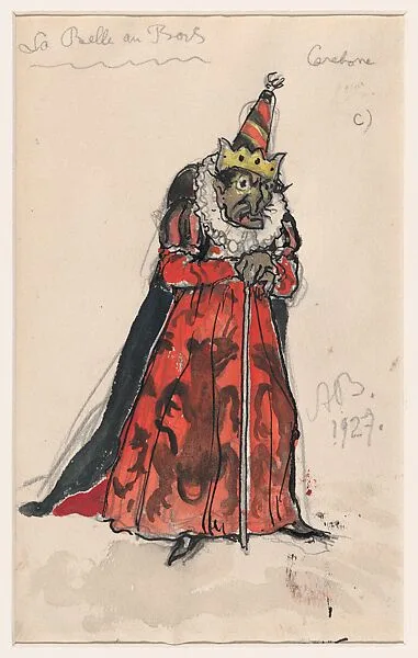 Design for the Costume of Carabosse (Wicked Fairy Godmother), for the Ballet 'La Belle au Bois Dormant' (Sleeping Beauty) — Alexander Benois