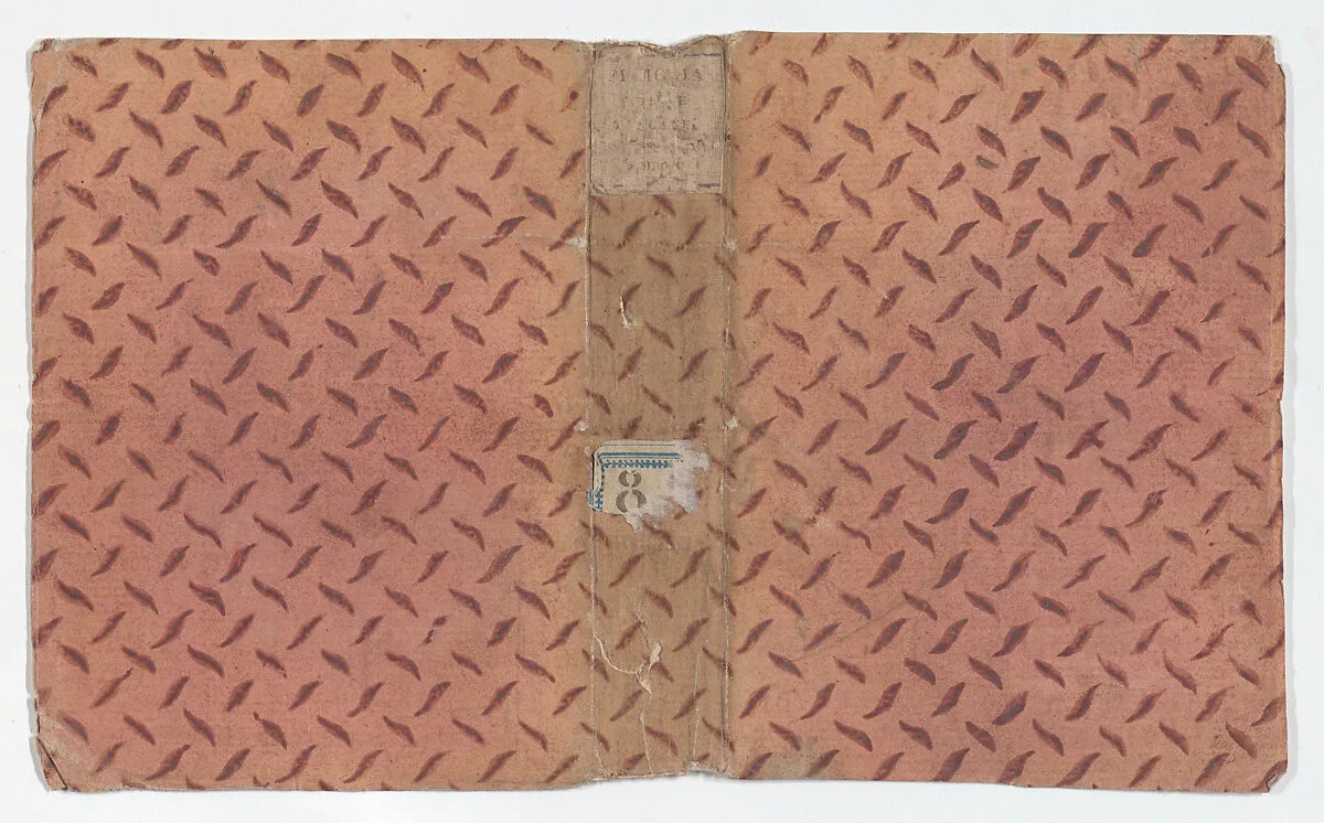 Book cover with overall dash design — Anonymous