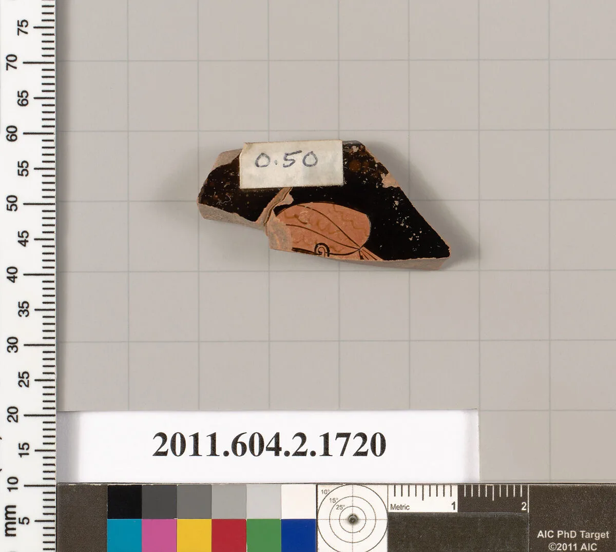 Terracotta rim fragment of a skyphos (deep drinking cup) — Unknown