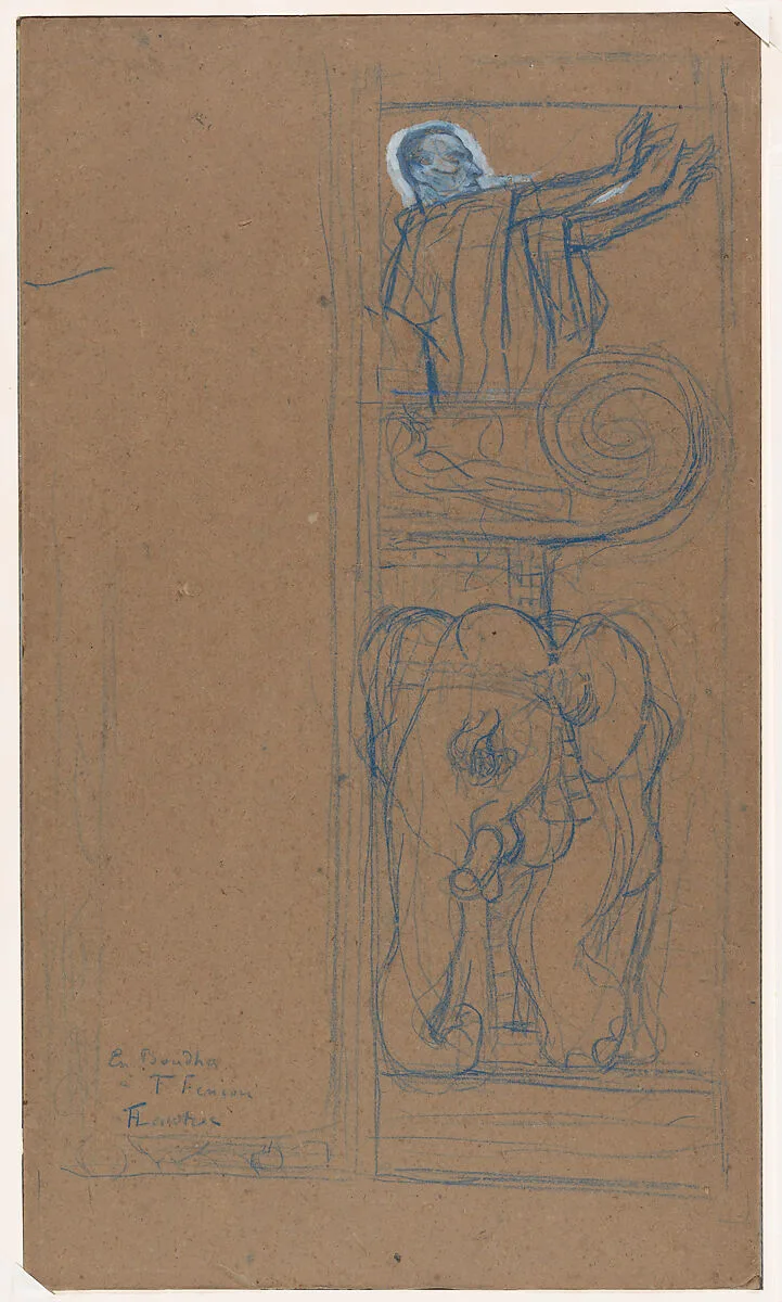 Preliminary Design for the Playbill to "Le Chariot de Terre Cuite" — Henri de Toulouse-Lautrec|Félix Fénéon