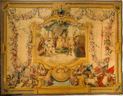 The Memorable Judgment of Sancho Panza from a series of tapestries with scenes from Don Quixote (number twenty-four in a series of twenty-eight)
