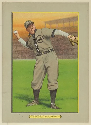 Joe Tinker, Shortstop, Chicago Cubs (National League), from Turkey Red Cabinets (T3)