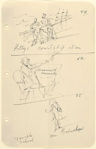 Sketches for The Story of a Bad Boy