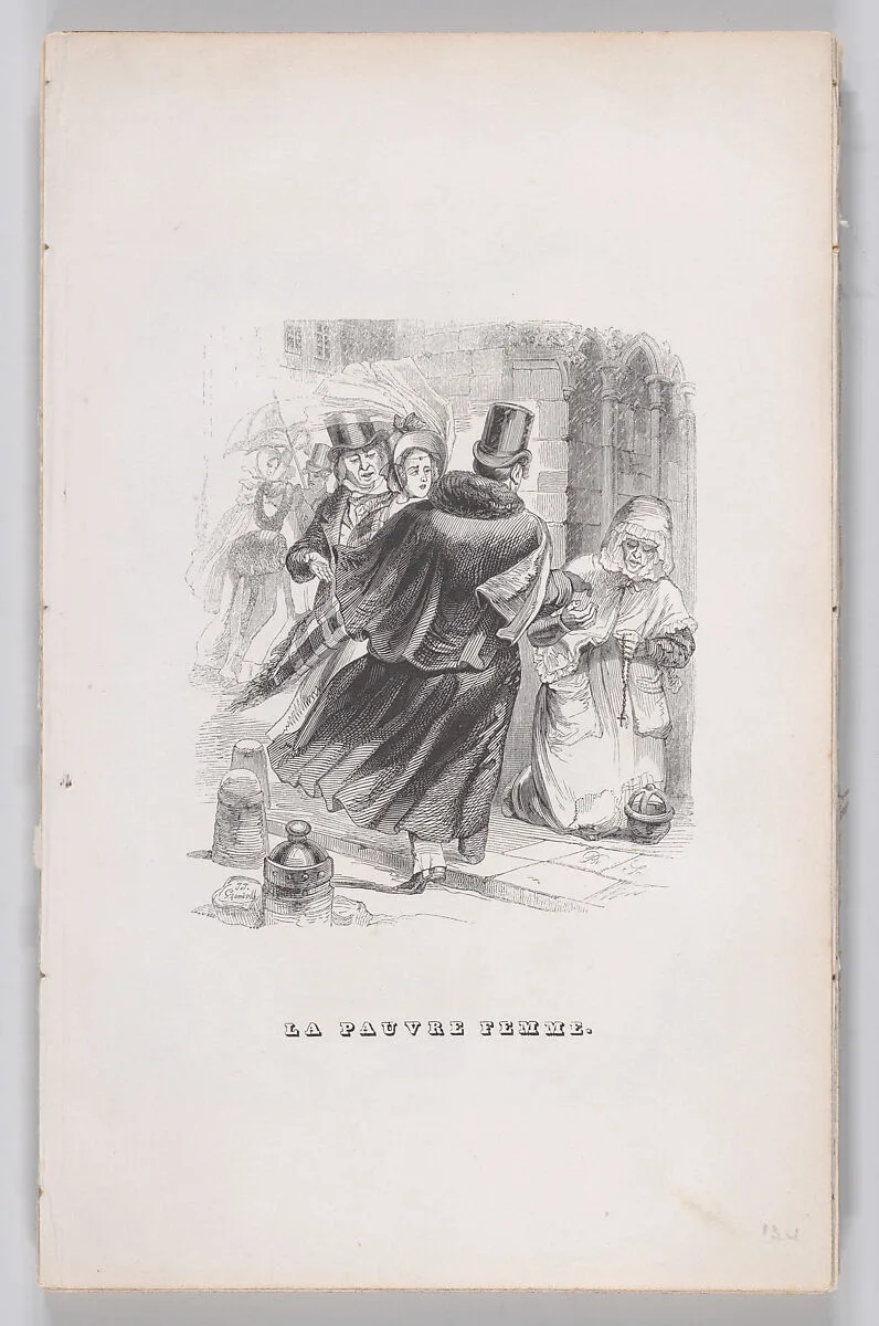 "The Poor Woman" from The Complete Works of Béranger — J. J. Grandville|Pierre Jean de Béranger|Fournier & Perrotin