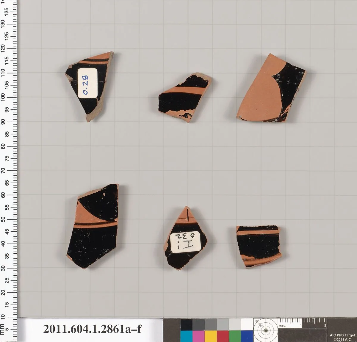 Terracotta fragments of kylikes (drinking cups) — Unknown