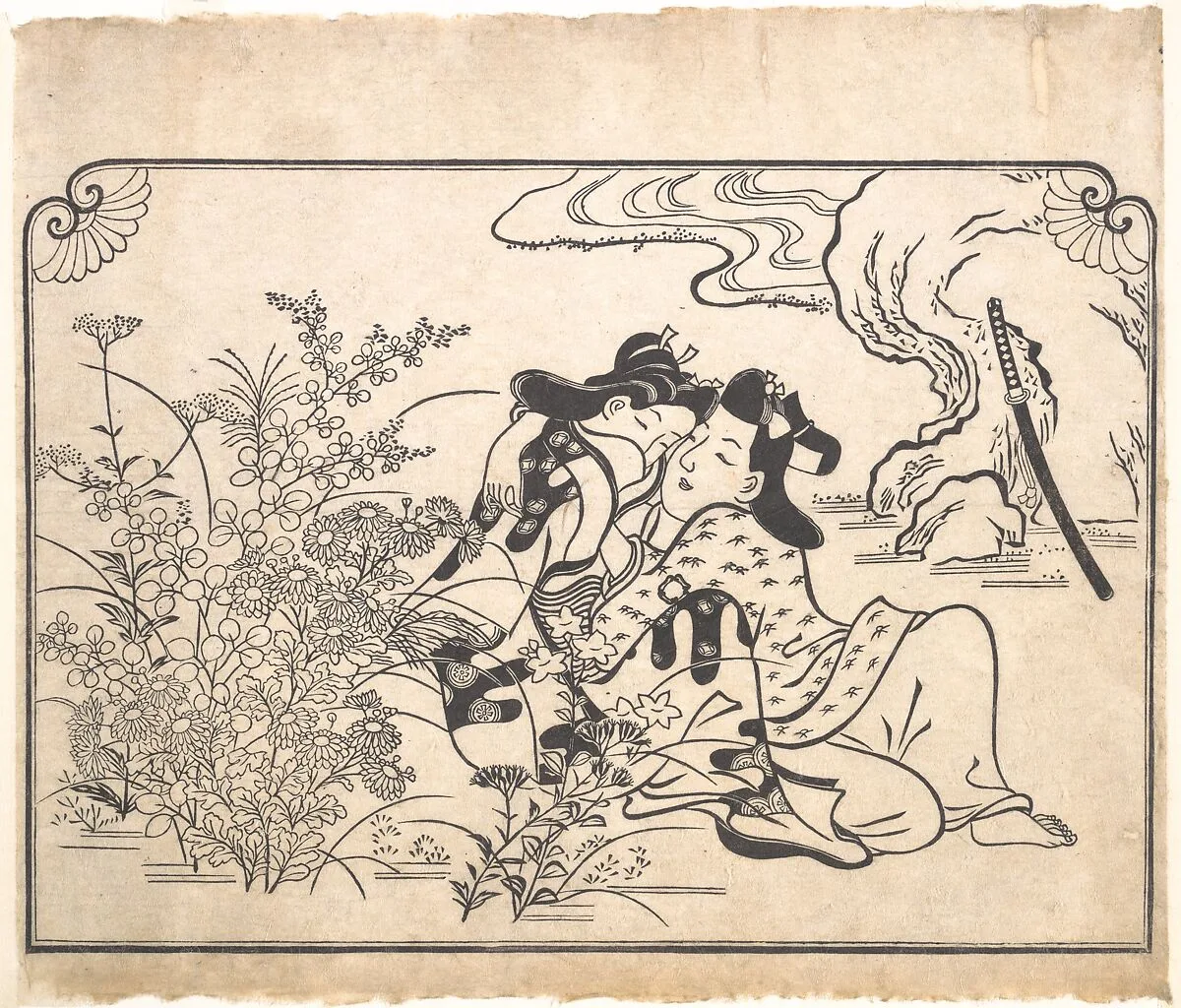 Untitled — Hishikawa Moronobu 菱川師宣