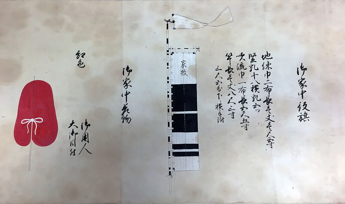 Illustration of Sign or Badge (on Banner, Costume, etc.) Proscribed for Subjects of the Tokugawa — Baron Matsudaira