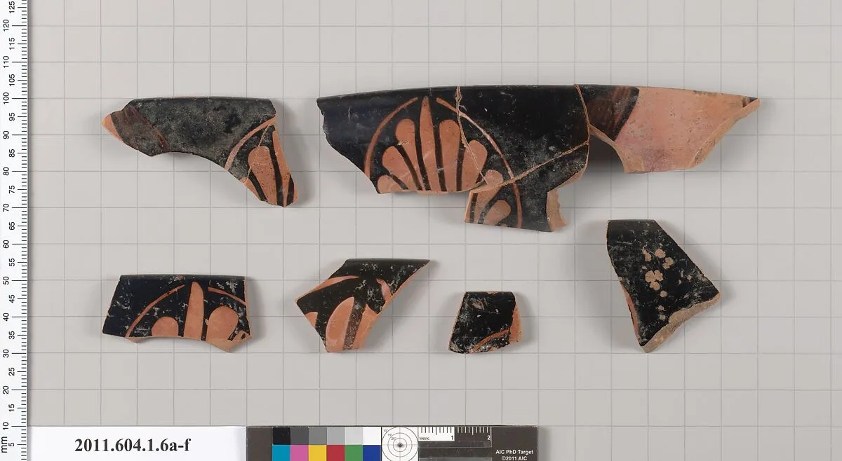 Terracotta rim fragments of a kylix (drinking cup) — Unknown