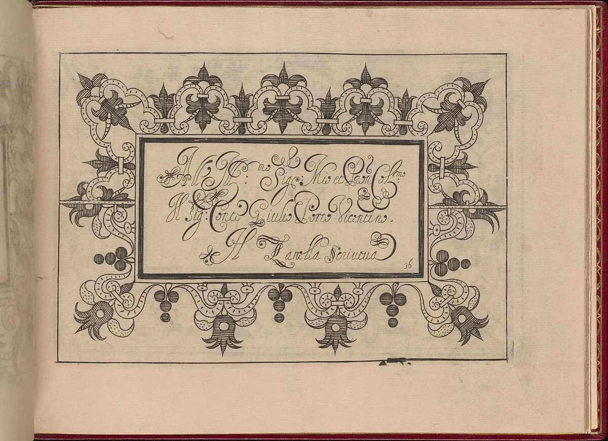 Ghirlanda: Di sei vaghi fiori scielti da piu famosi Giardini d'Italia, page 44 (recto) — Pietro Paulo Tozzi|Libraria del Giesu