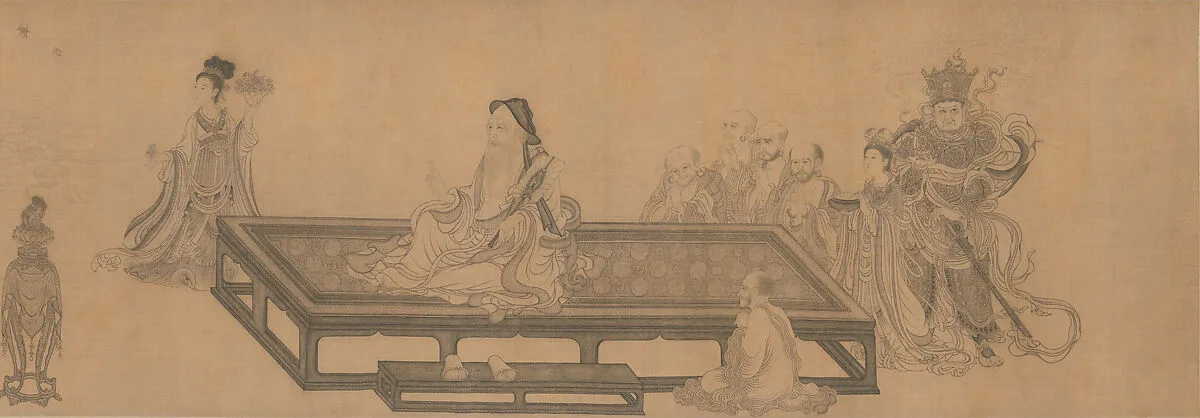 元 王振鵬 維摩不二圖 卷|Vimalakirti and the Doctrine of Nonduality — Wang Zhenpeng