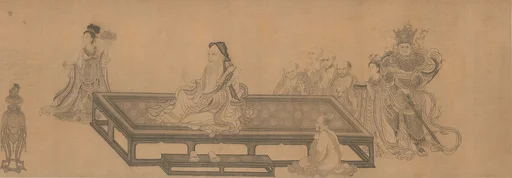 元 王振鵬 維摩不二圖 卷|Vimalakirti and the Doctrine of Nonduality