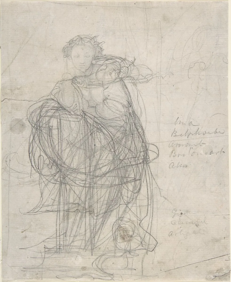 Drawing for Spencer's Fairie Queene — Alfred George Stevens