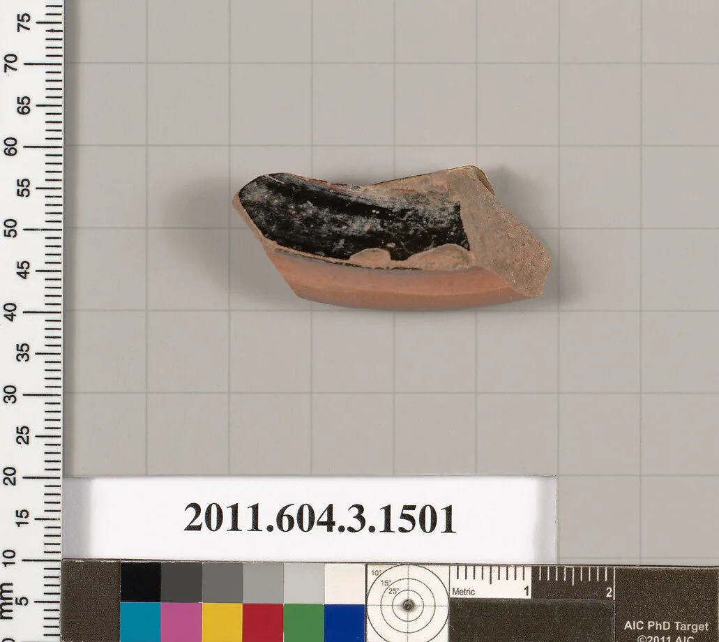 Terracotta fragment of a skyphos (deep drinking cup) — Unknown