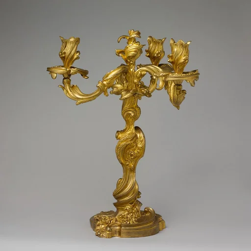 Pair of three-light candelabra