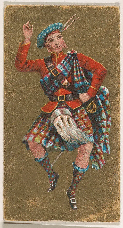 Highland Fling, from National Dances (N225, Type 2) issued by Kinney Bros. — Kinney Brothers Tobacco Company