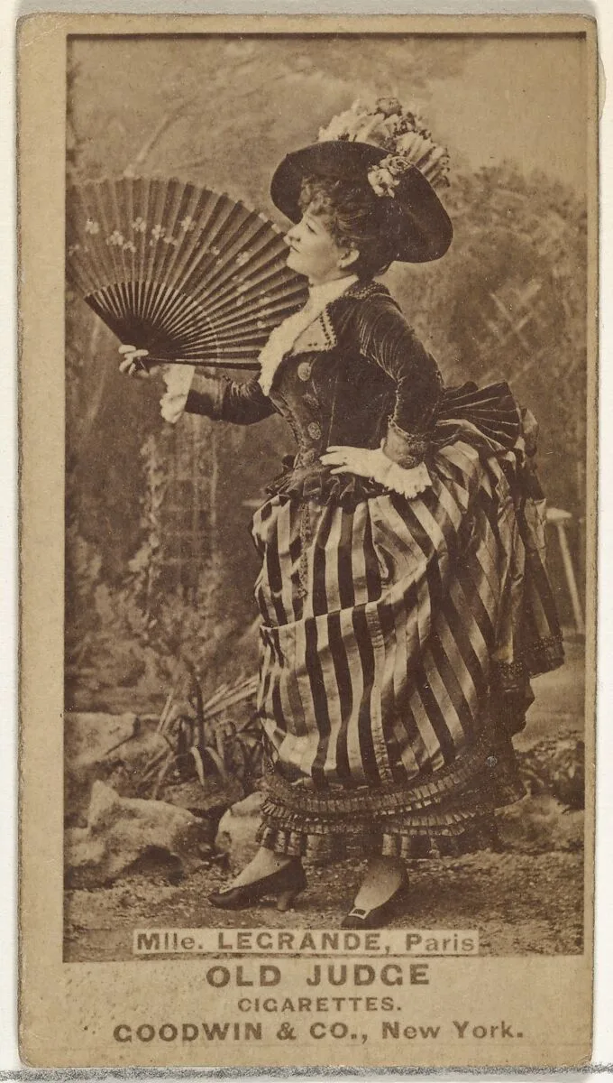 Mlle. Legrande, Paris, from the Actors and Actresses series (N171) for Old Judge Cigarettes — Goodwin & Company
