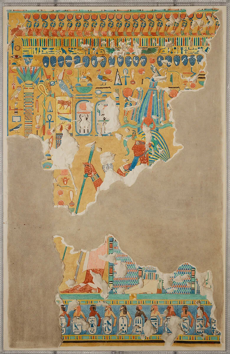 Amenhotep II with Maat Receiving New Year's Gifts — Hugh R. Hopgood