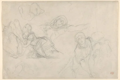 Studies of the Virgin and Holy Women for "The Lamentation"
