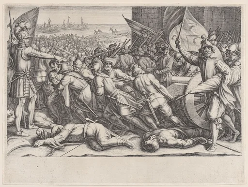 Rembarquement des Troupes (Embarkation of Troops), from La Vie de Ferdinand Ier de Médicis série appelée aussi Les Batailles des Médicis (The Life of Ferdinand I de'Medici also called The Medici Battles)