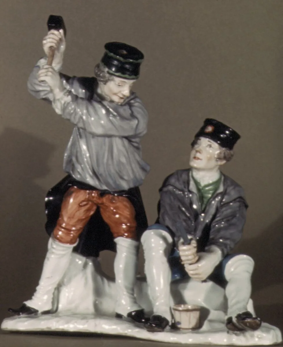 Two miners — Fürstenberg Porcelain Manufactory|Simon Feilner