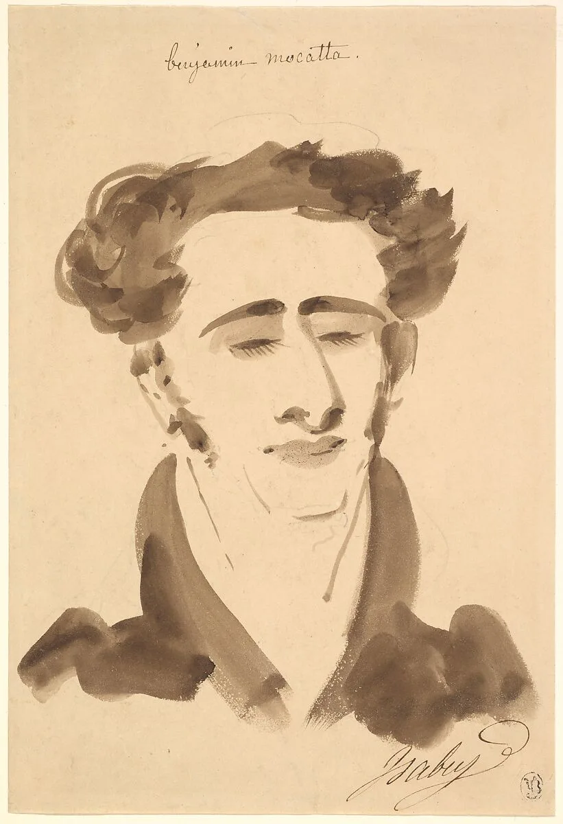 Portrait of Benjamin Mocatta (1802–1865) — Jean-Baptiste Isabey