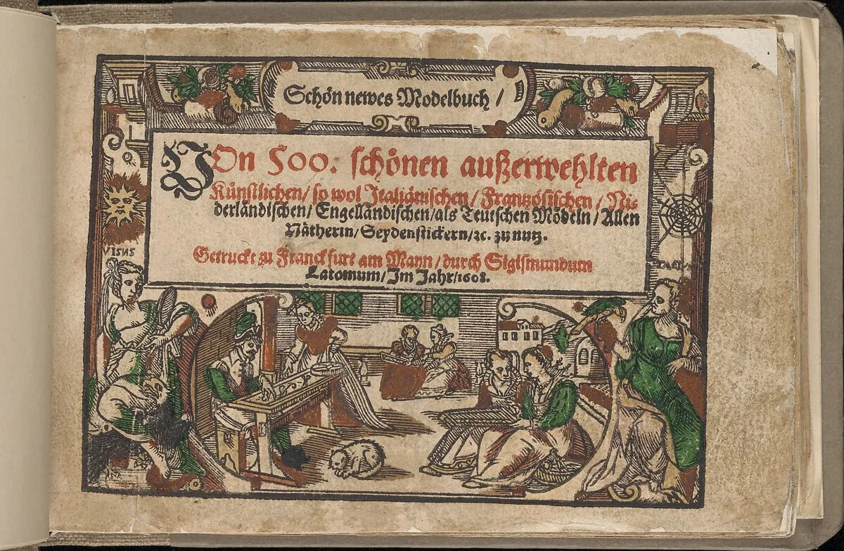 Title page from Schön newes Modelbuch (Page 1r) — Sigismundus Latomus