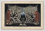 Set Design for the Ballet 'Papillons', performed at the Théâtre Nationale du Opéra in Paris, 1914 — Mstislav Dobuzhinsky