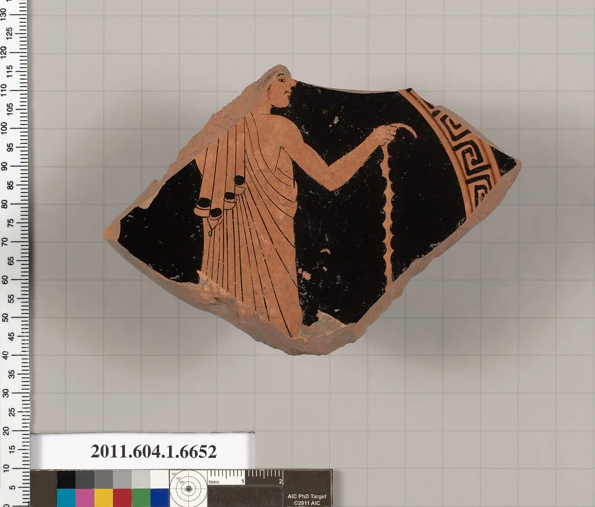 Terracotta fragment of a kylix (drinking cup) — Unknown