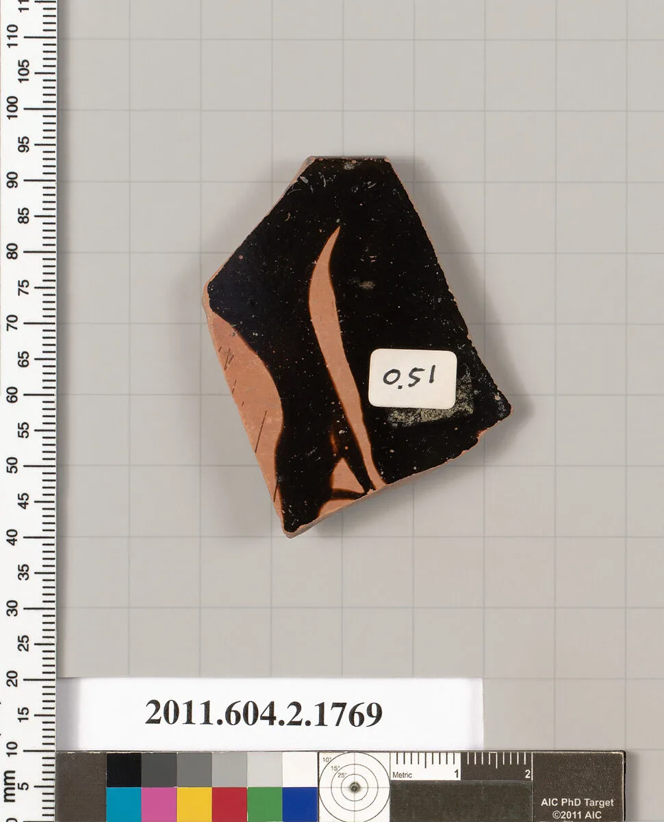 Terracotta rim fragment of a skyphos (deep drinking cup) — Unknown