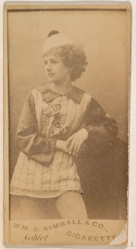 Miss Noblet, from the Actresses series (N203) issued by Wm. S. Kimball & Co. — William S. Kimball & Company