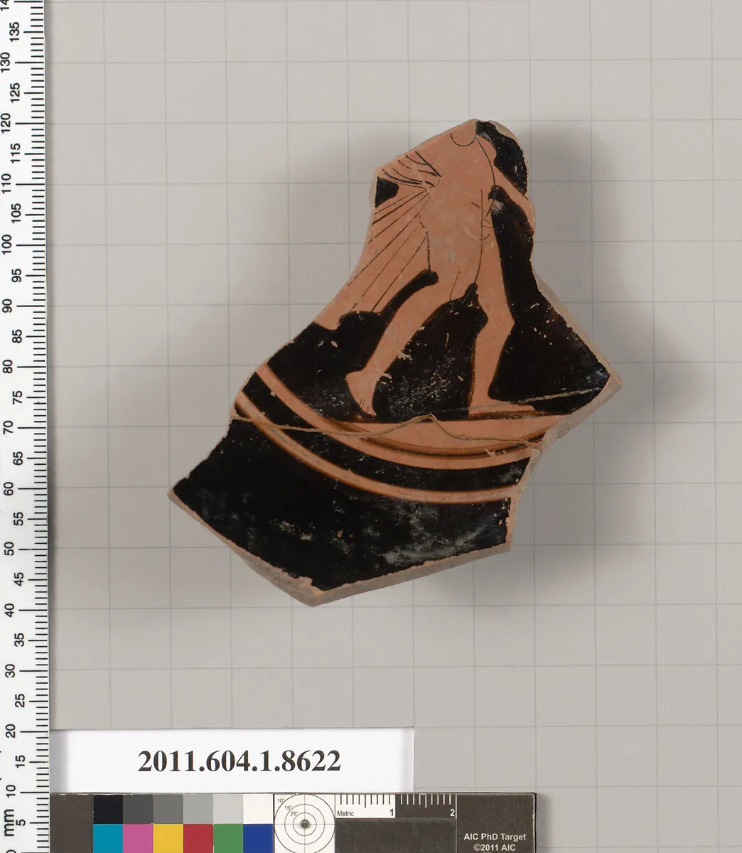 Terracotta fragment of a stemless kylix (drinking cup) — Unknown
