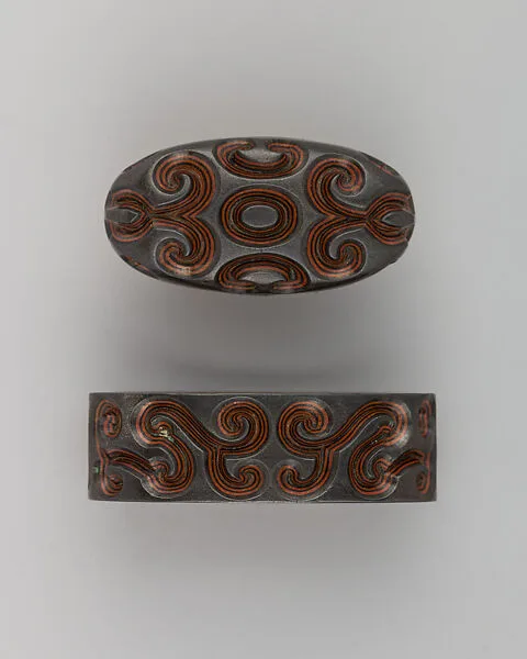 Sword-Hilt Collar and Pommel (Fuchigashira) — Unknown