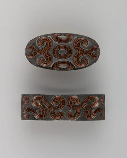 Sword-Hilt Collar and Pommel (Fuchigashira)