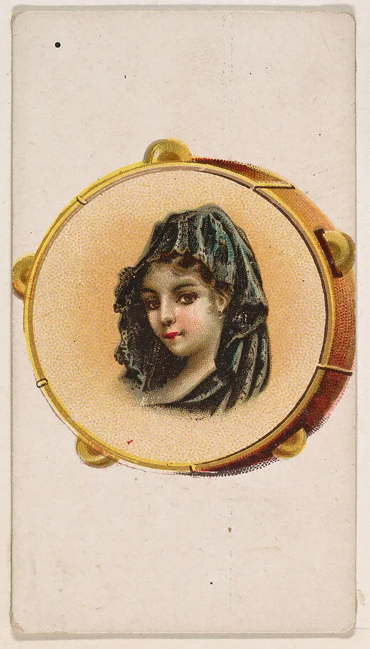 Tambourine, from the Novelties series (N228, Type 5) issued by Kinney Bros. — Kinney Brothers Tobacco Company