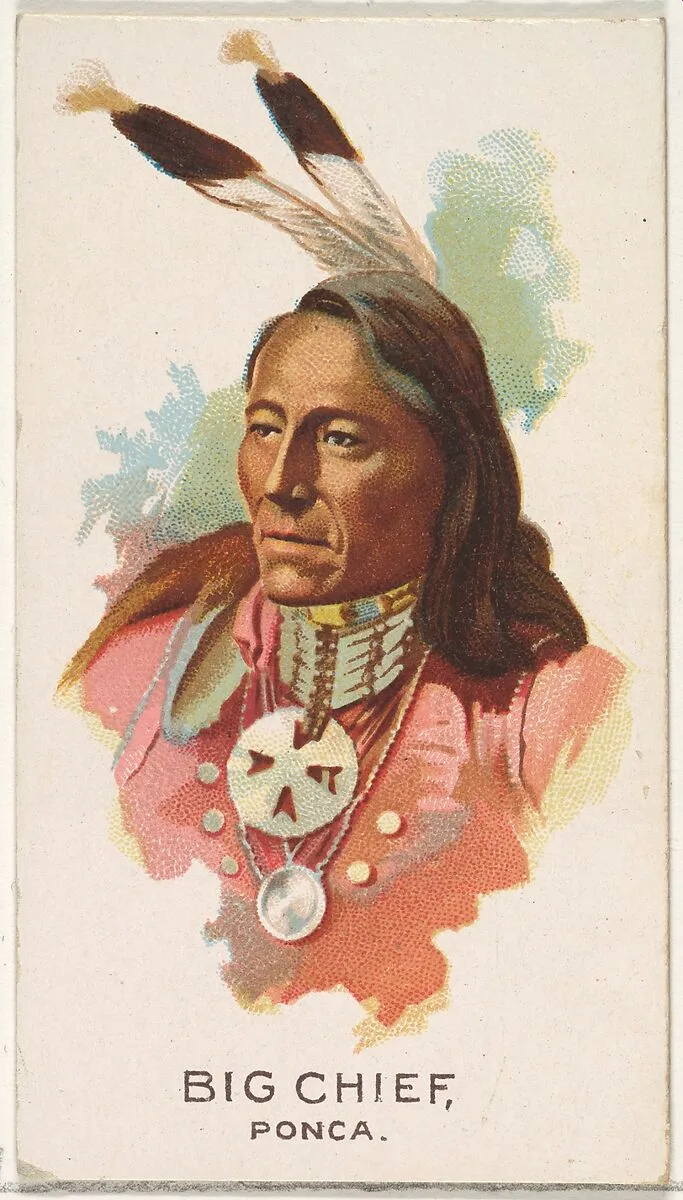 Big Chief, Ponca, from the American Indian Chiefs series (N2) for Allen & Ginter Cigarettes Brands — Allen & Ginter