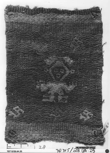 Brocade Fragment with Plumed Figure