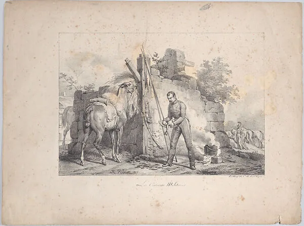Military Cooking — Charles de Lasteyrie|Horace Vernet