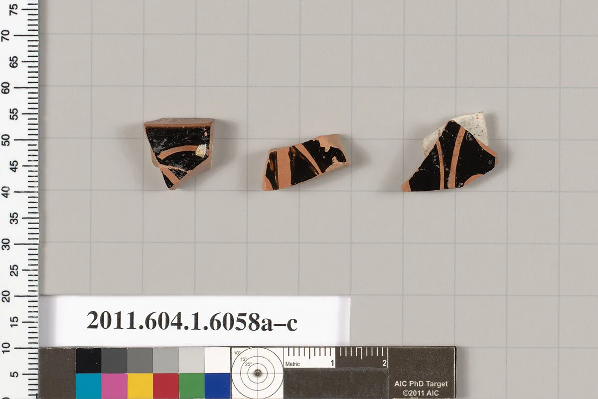 Terracotta fragments of kylikes (drinking cups) — Unknown